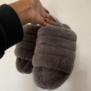 grey ugg slippers